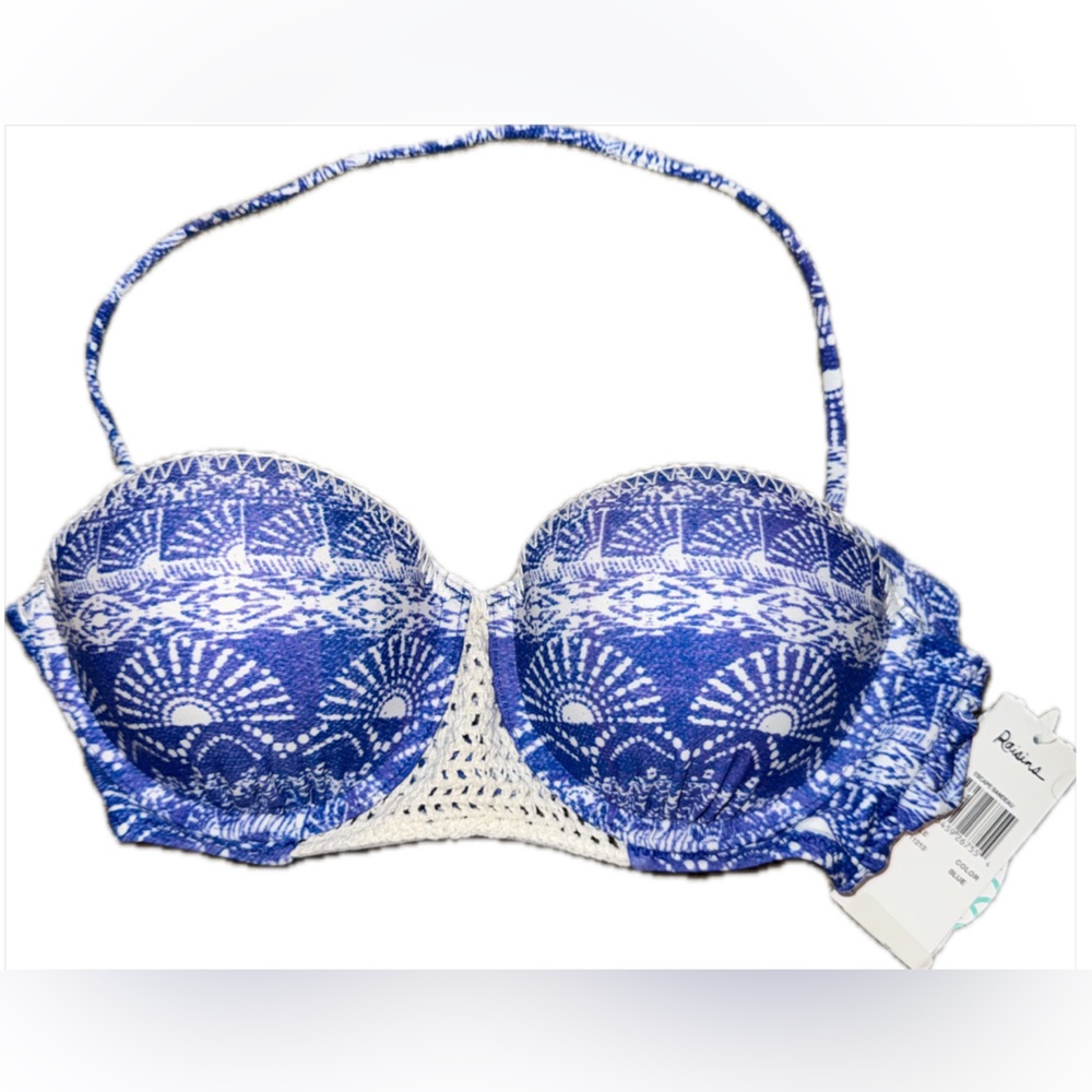 Raisins "Escape Bandeau" Bikini Top size Medium new with tags